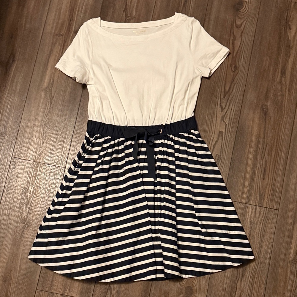 Kate Spade Navy and White Striped Casual Dress